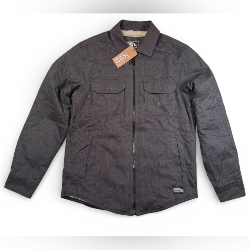 NWT Eddie Bauer Faux Shearling Lined Jacket